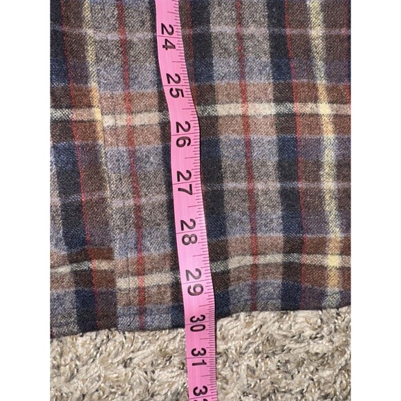 Vintage Woolrich Button Wool Long Sleeve Plaid Shirt Size L Made Usa 70s 80s 90s - Picture 14 of 14